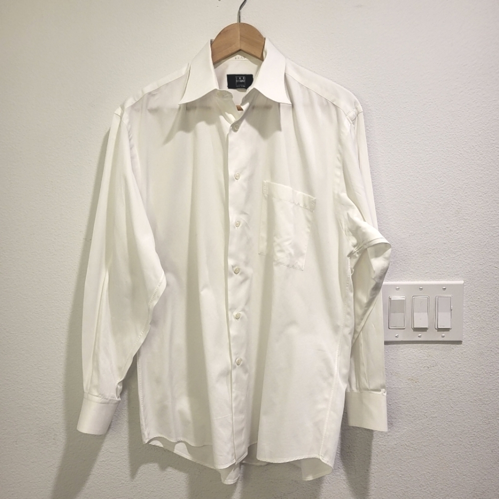 Ike Behar White Collar Tshirt
